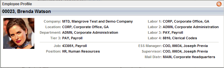 Employee Information Profile