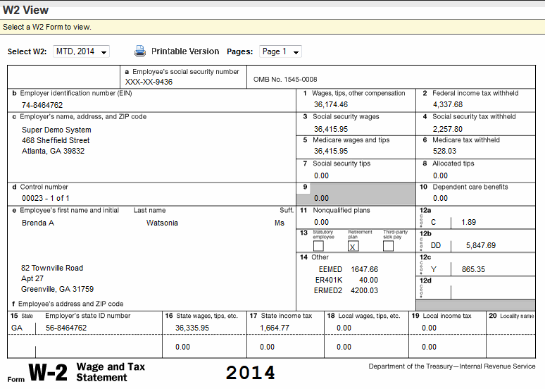 adjusted gross income w2