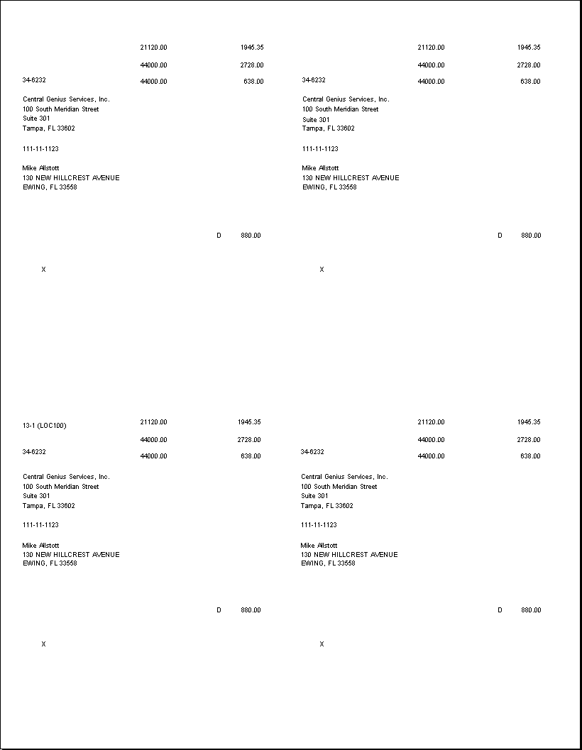 Year-End W-2 Employee Forms, PAY00711