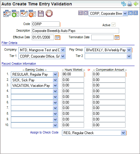 Auto Create Time Entry