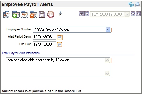 Payroll Alert