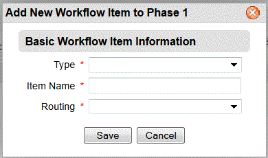 Add a Workflow Item