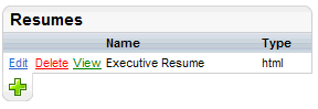 List of Resumes