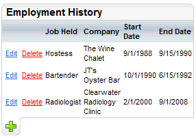 Employment History