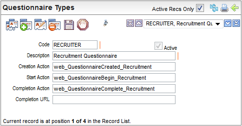 Survey Types Table